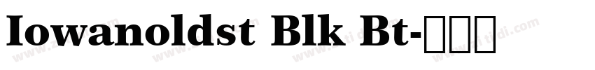 Iowanoldst Blk Bt字体转换